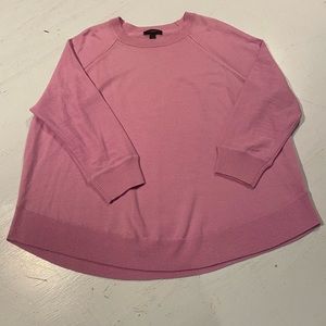 J Crew lavender wool 3/4 sleeve sweater size medium